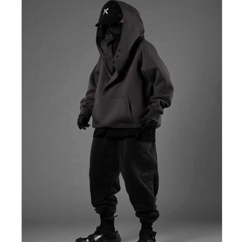 HOODIE Dark TECHWEAR "Ryu" Pullover Hoodie
