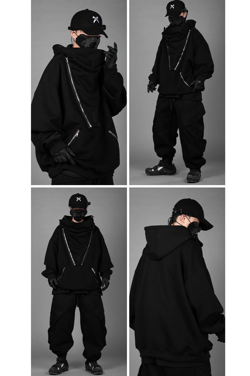 HOODIE TECHWEAR "Ankoku" Oversize Hoodie