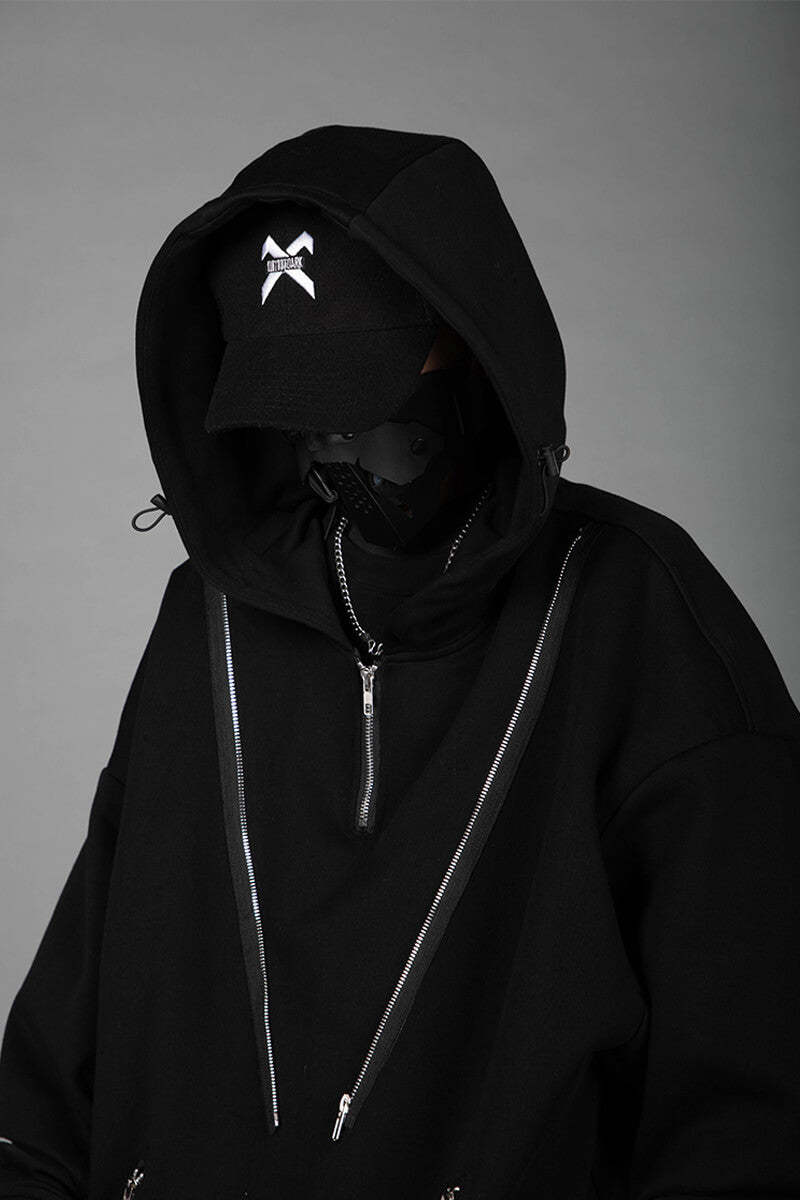 HOODIE TECHWEAR "Ankoku" Oversize Hoodie