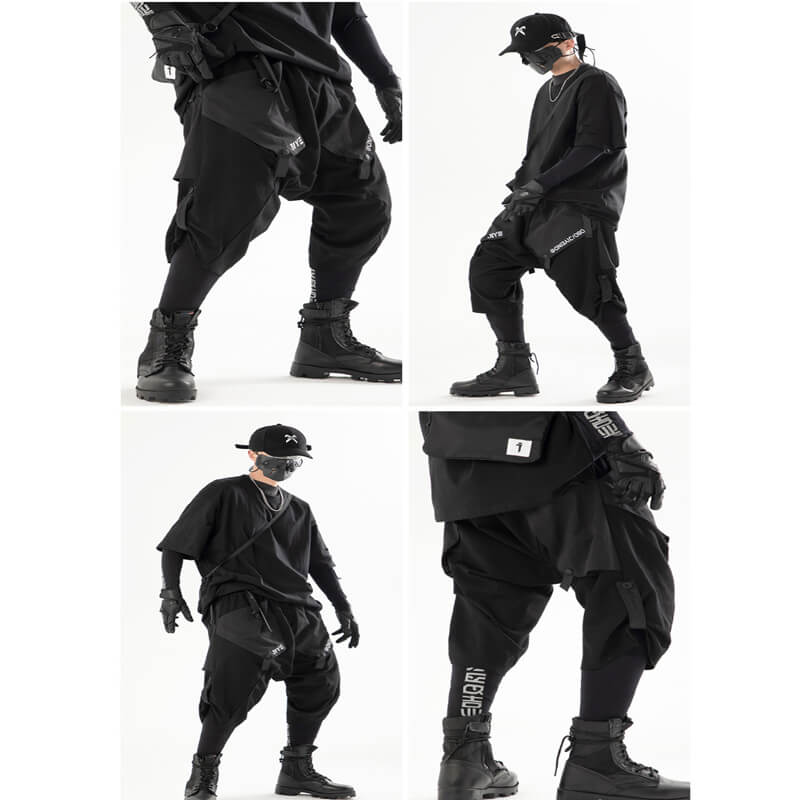 TECHWEAR CARGO PANTS ' Kokuto 'Short Cargo Pants